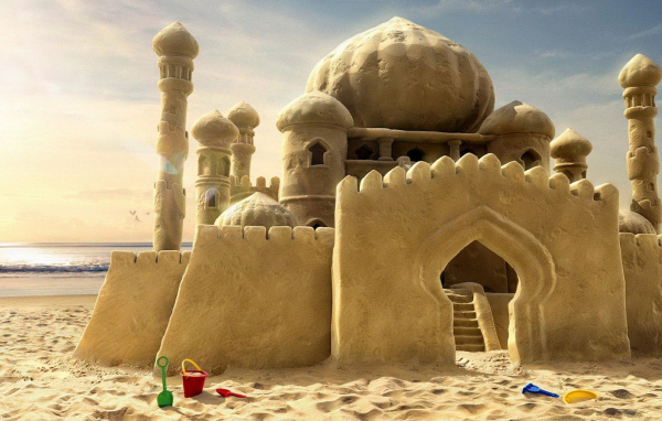 Palace from sand