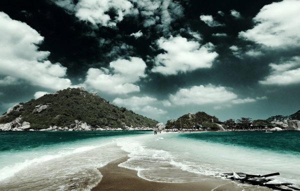 Мелководье между островами