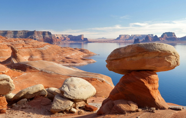 Юта, горное озеро Пауэлл