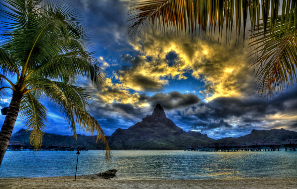 Пляж на закате