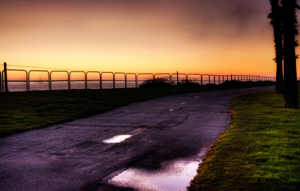 Дорога на закате