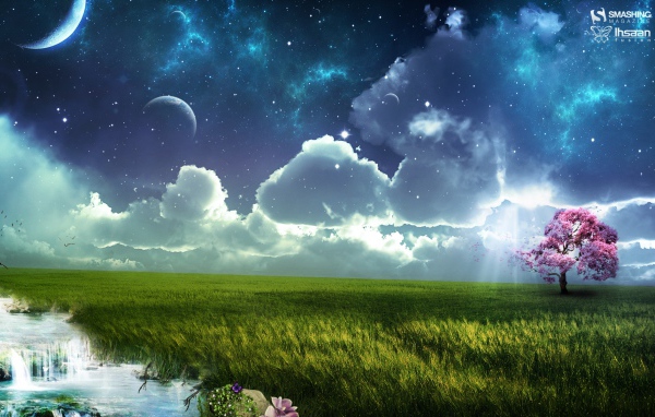 Весна в гламурном фотошопе