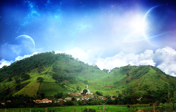 Деревня у подножия