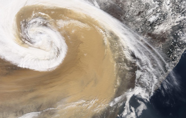 Снимок со спутника Ураган