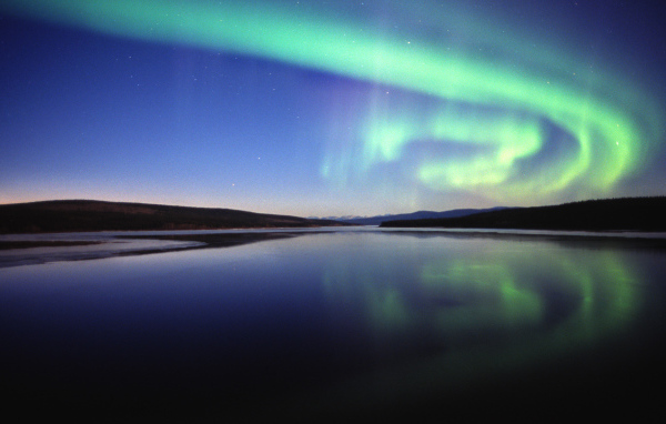 Северное сияние в Канаде