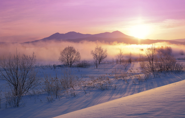 Зима в Японии