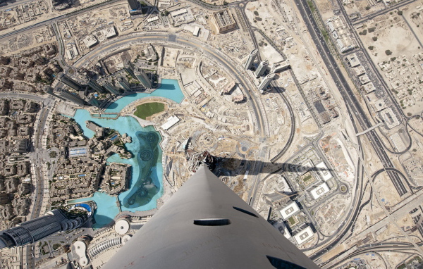 Вид с высоты на Дубай