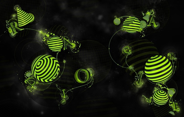 Зеленый рисунок