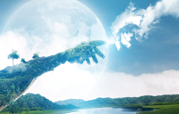 Рукой в небо