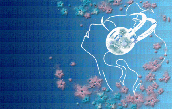 Образ девушки в цветах