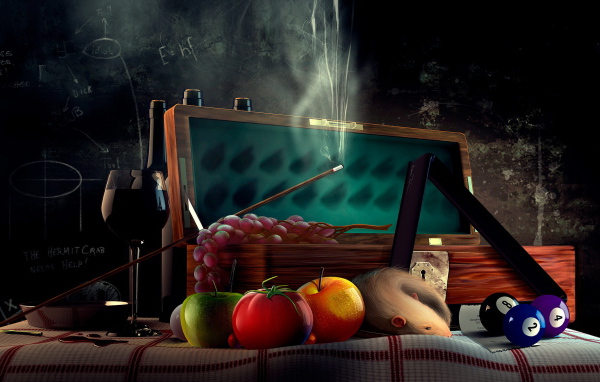 Необычный натюрморд