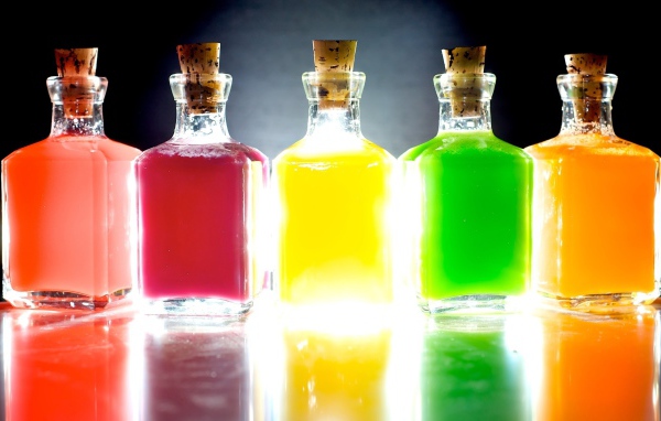 Разноцветные жидкости