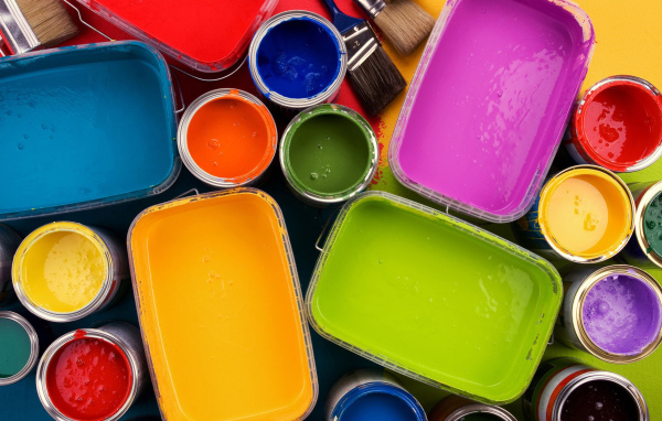 Разноцветные краски
