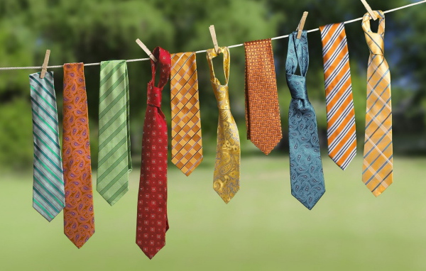 Галстуки на просушке