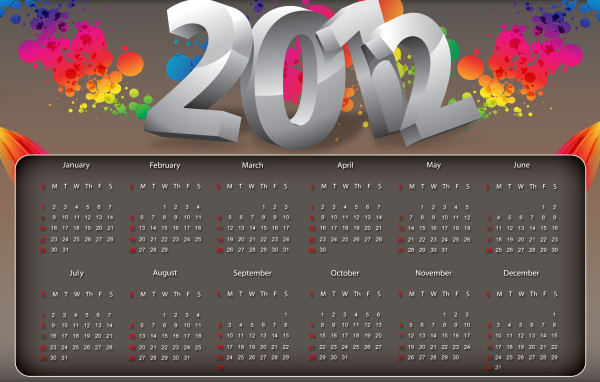 Календарь. 2012