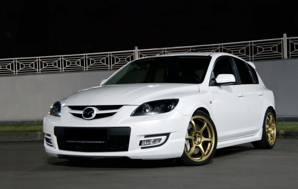 Mazda 3 MPS, белая