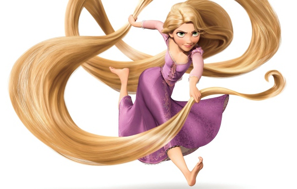 «Рапунцель: Запутанная история», длинные волосы