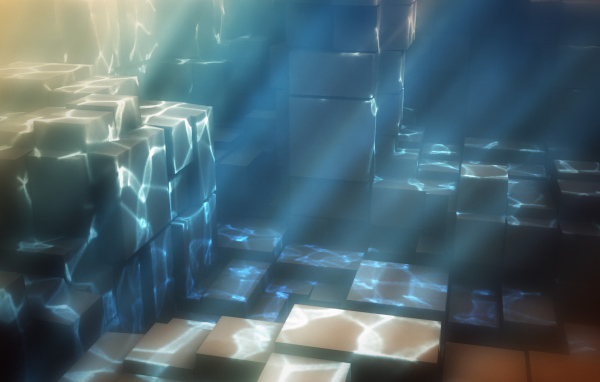 Кубы под водой