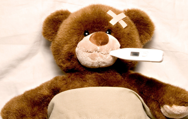 Заболевший мишка