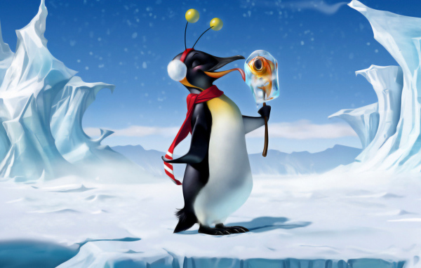 Довольный пингвин