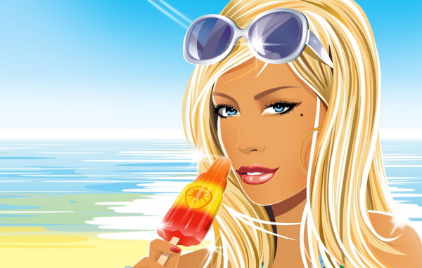 Девушка с мороженным