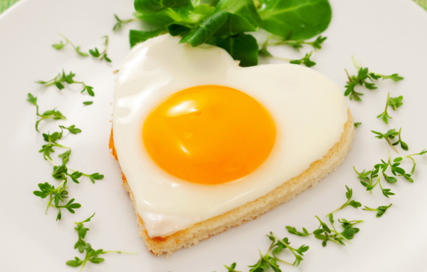 Яичница с зеленью