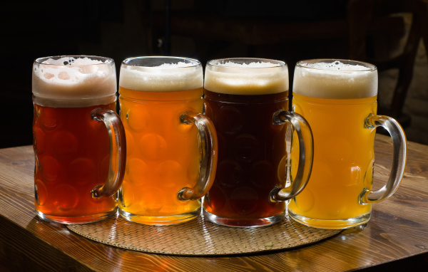 Четыре вида пива