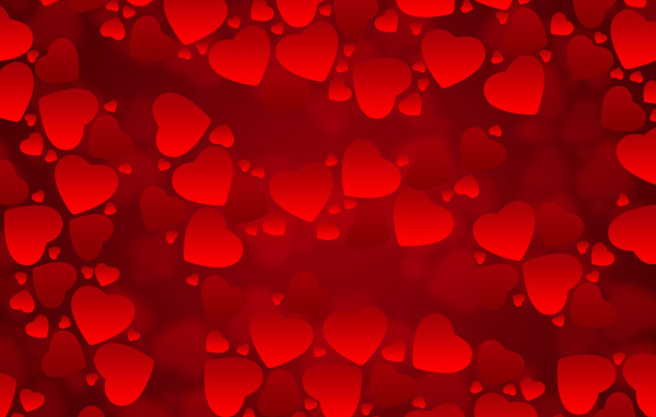 Красные сердечки