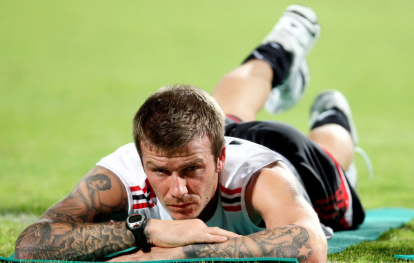 футболист Дэвид Бекхэм