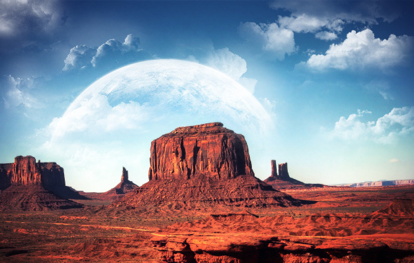 Горы в пустыне