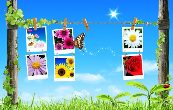 Весенний коллаж