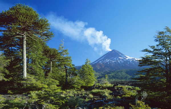 Дымящий вулкан