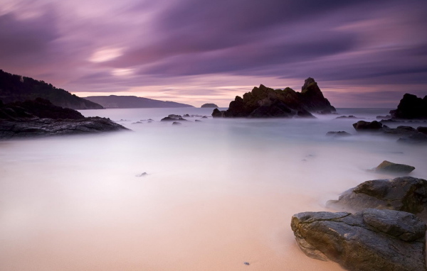 Туман на берегу