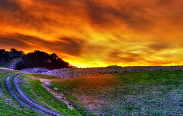 Багровое небо