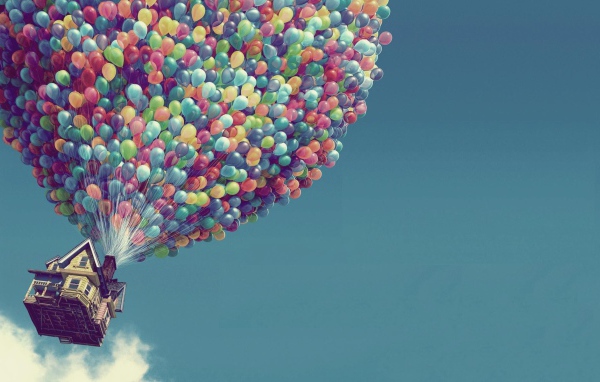 Дом на воздушных шариках