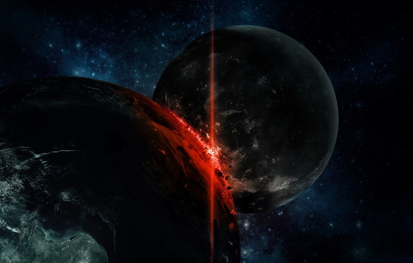 Столкновение планет гигантов