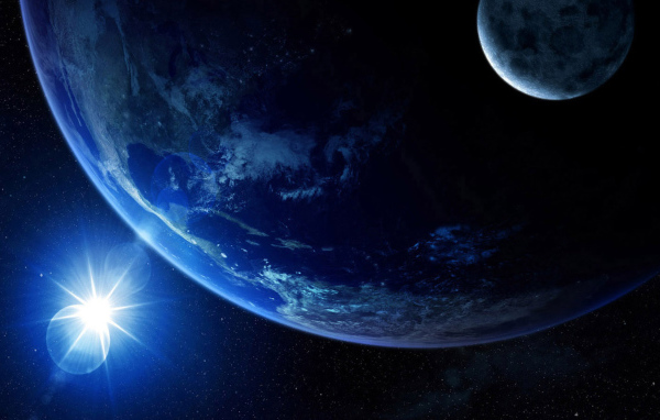 Земля и луна