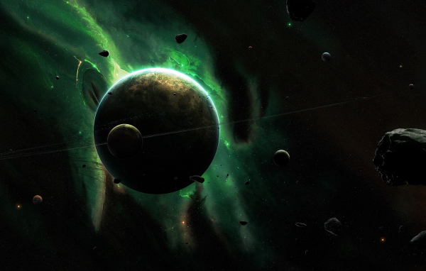 Планета и спутник