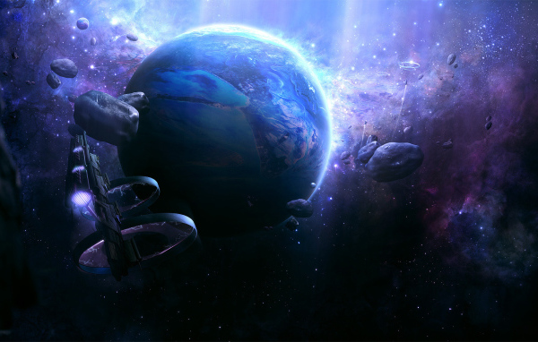 Корабли около планеты