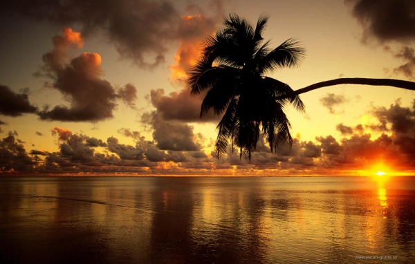 Закат на Багамских островах