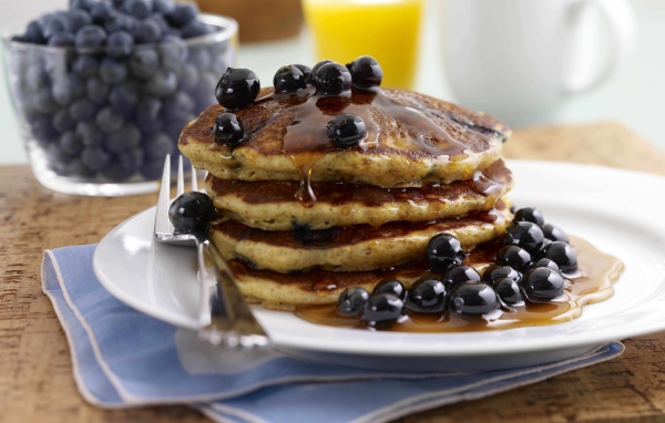 Блинчики с черникой Масленица