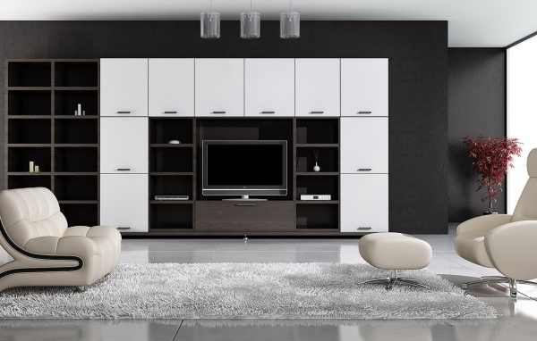 Просторная гостинная