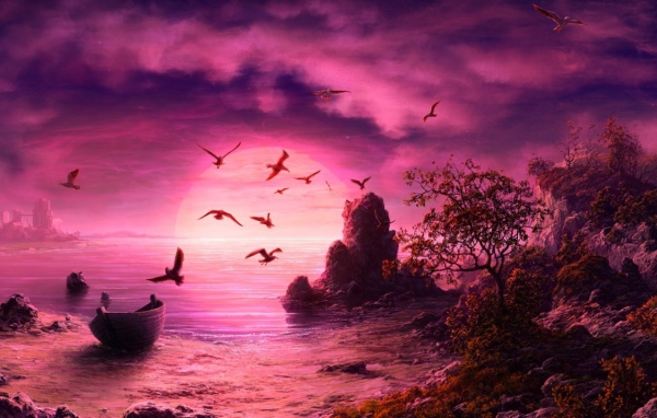 Сиреневый закат