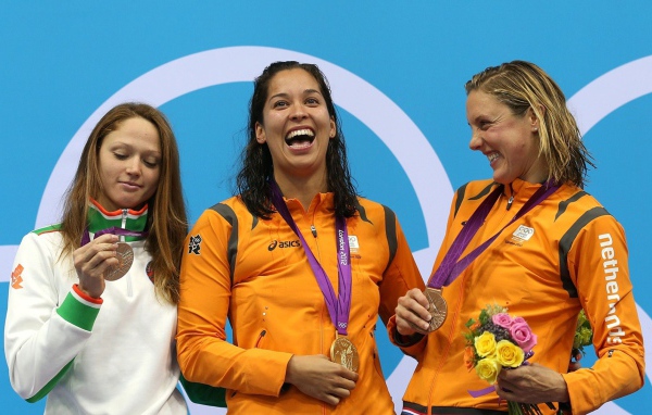 Aliaksandra Herasimenia, Ranomi Kromowidjojo, Marleen Veldhuis