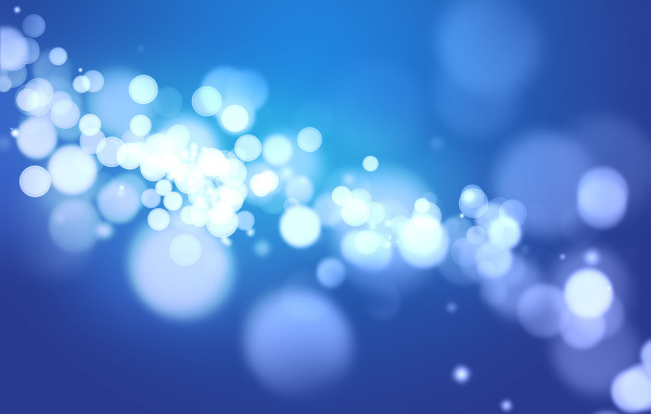 Блики на синем фоне