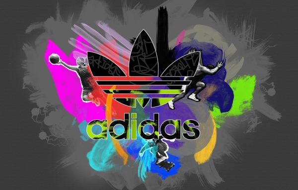Красочный логотип Adidas