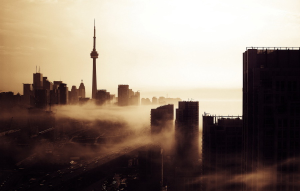 Город в тумане