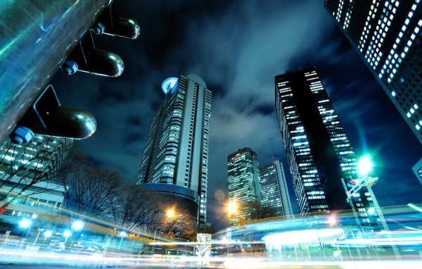 Ночной трафик в Токио