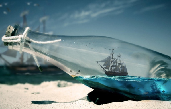 Кораблик в бутылке