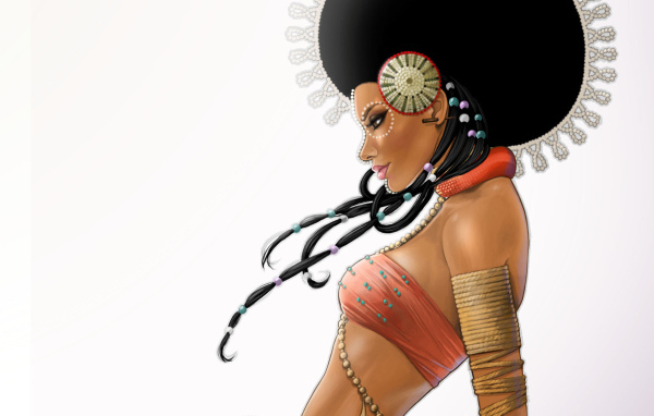 Африканская красотка